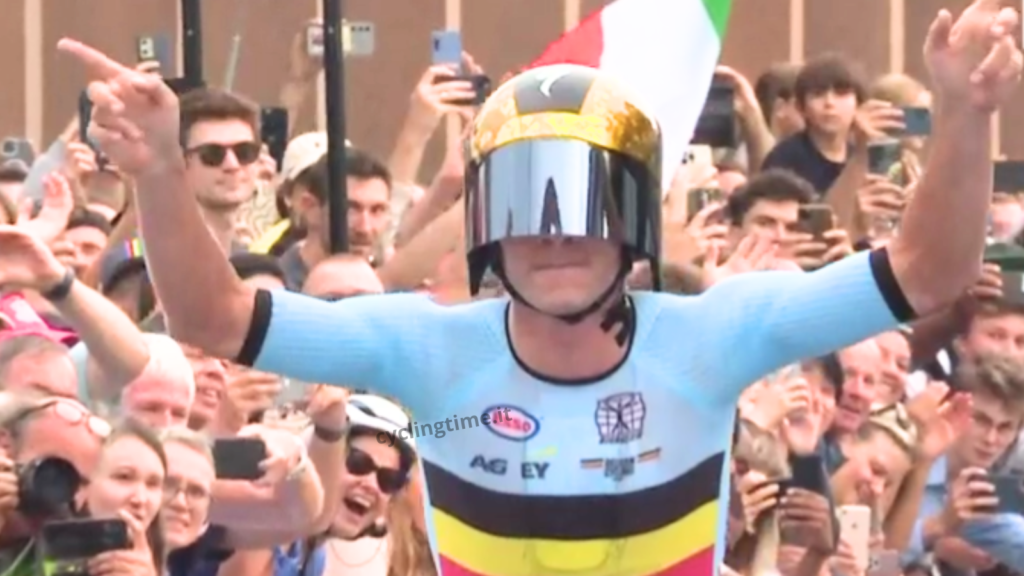 Evenepoel ancora mondiale - Ganna e Affini sul podio evenepoel-cyclingtime