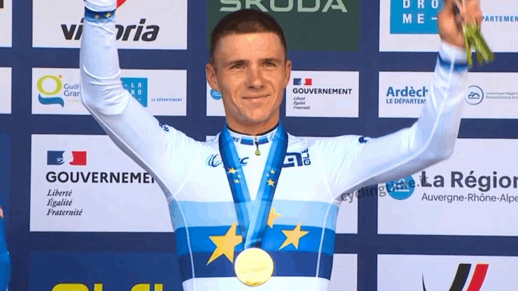 Evenepoel oro continentale - Argento per Ganna cyclingtime-evenepoel
